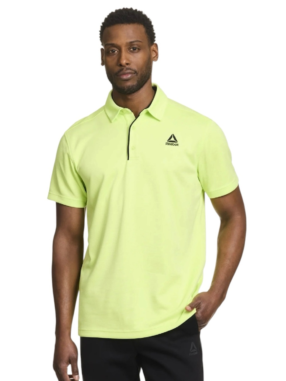 Reebok Men’s Neon Lime Polo Shirt